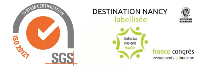 Logos ISO 20121 et Destination Internationale Durable