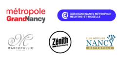 Logos Métropole du Grand Nancy, CCI, Marcotullio, Zenith, Club Hotelier